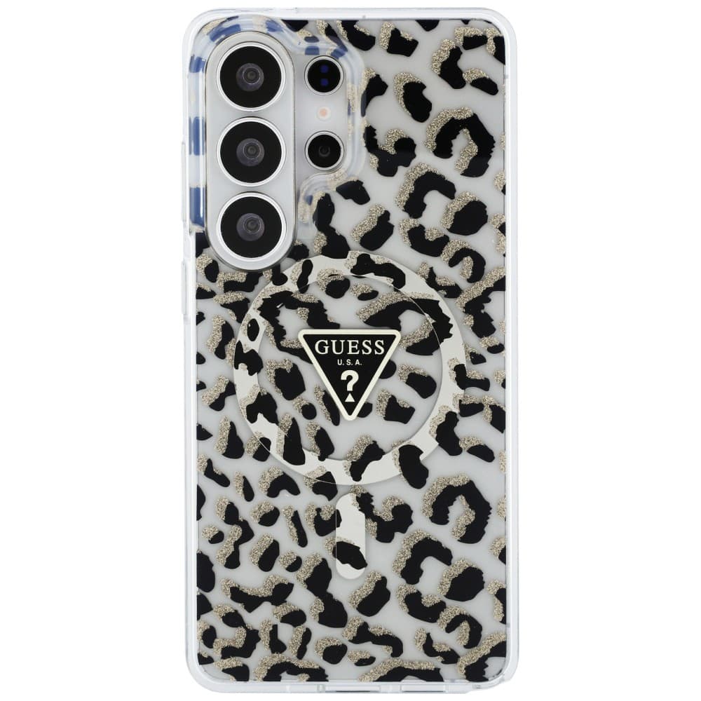 Guess - Kryt IML Leopard Print Triangle MagSafe (GUHMS26LHLEGTGLK) - Samsung Galaxy S26 Ultra - černý - náhled 2