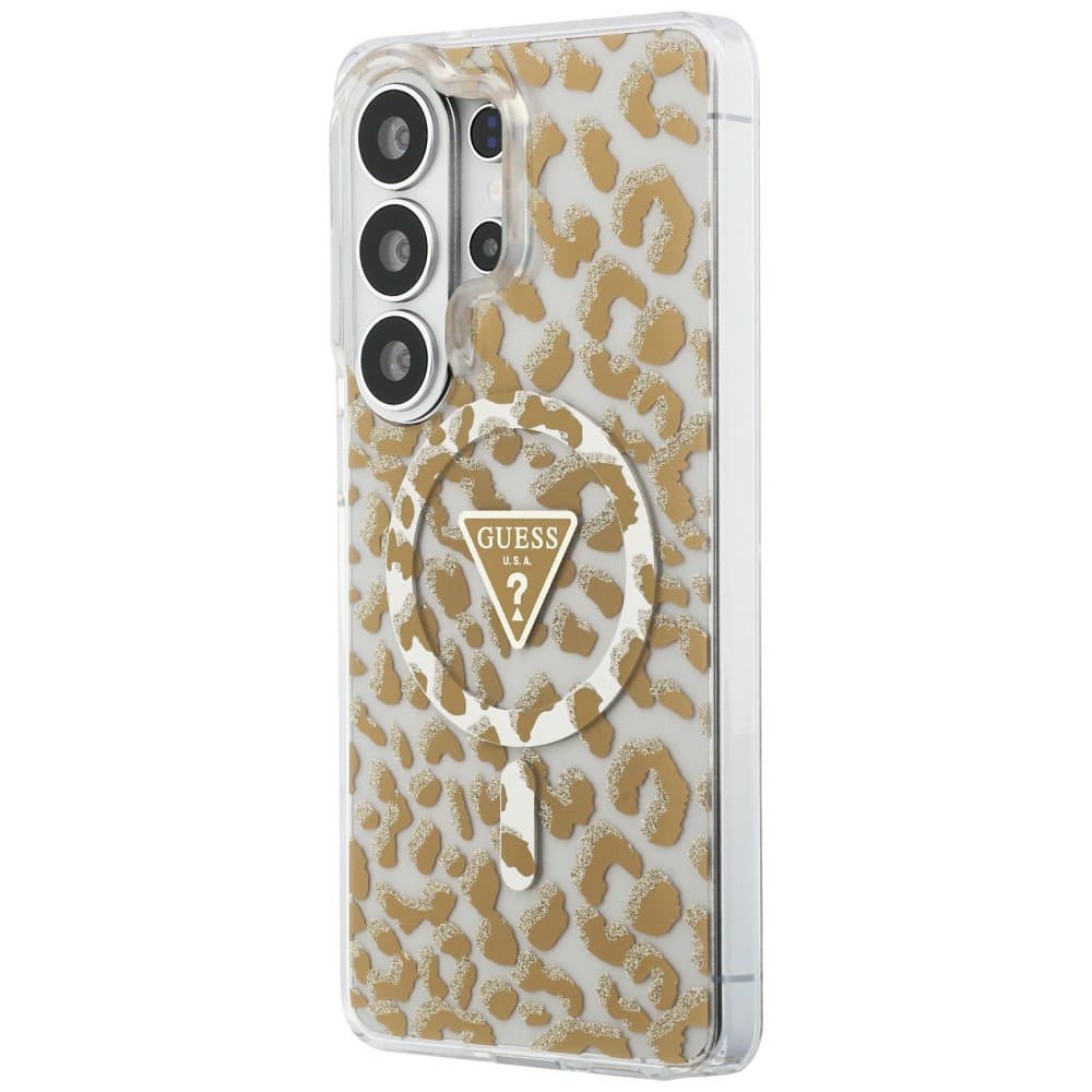 Guess - Kryt IML Leopard Print Triangle MagSafe (GUHMS26LHLEGTGLW) - Samsung Galaxy S26 Ultra - hnědý - náhled 2