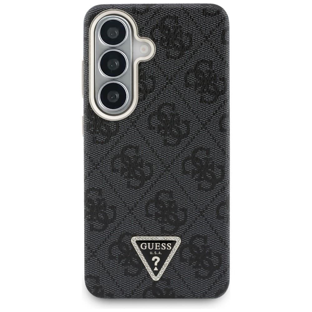 Kryt Guess - 4G Triangle Logo MagSafe - Samsung Galaxy S26 černý - náhled 2