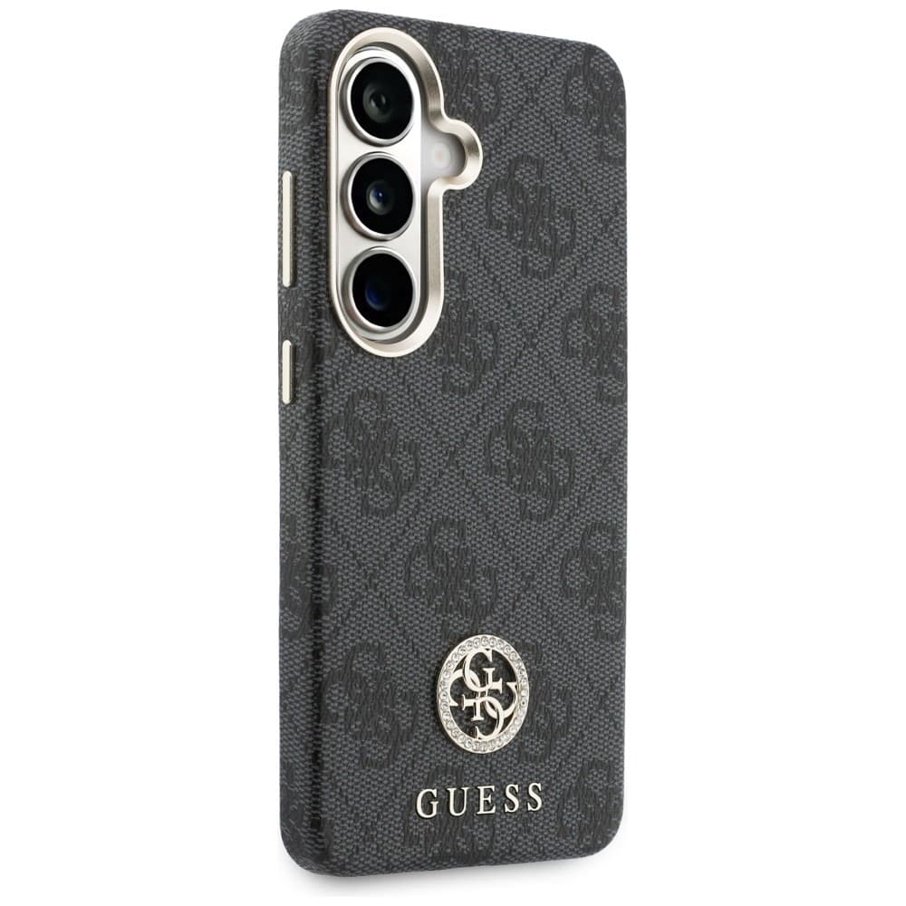 Kryt Guess - Rhinestone Round Logo MagSafe - Samsung Galaxy S26 černý - náhled 2