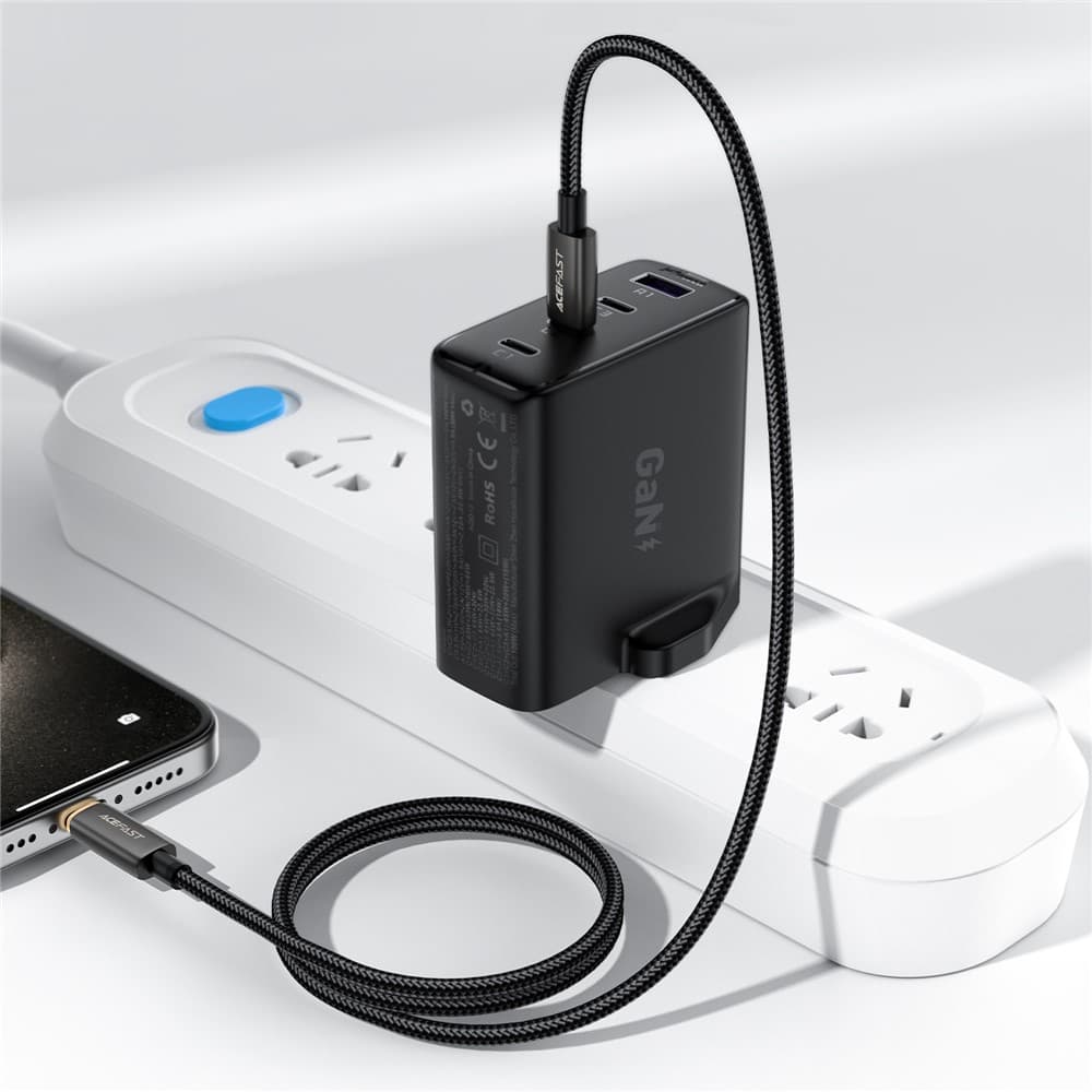 Kabel datový Acefast C23-01 USB-C na Lightning 30W opletený 1.2m černý - náhled 2
