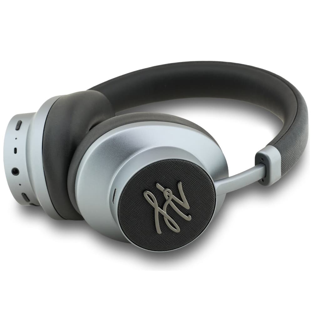Karl Lagerfeld - Bezdrátová sluchátka Grained Initials (KLBHP73PSAKLSK) - Náhlavní, ANC, Bluetooth, Type-C - Černá - náhled 2
