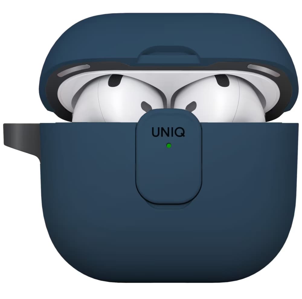 Kryt UNIQ Clyde Series AirPods 4 modročerný - náhled 2