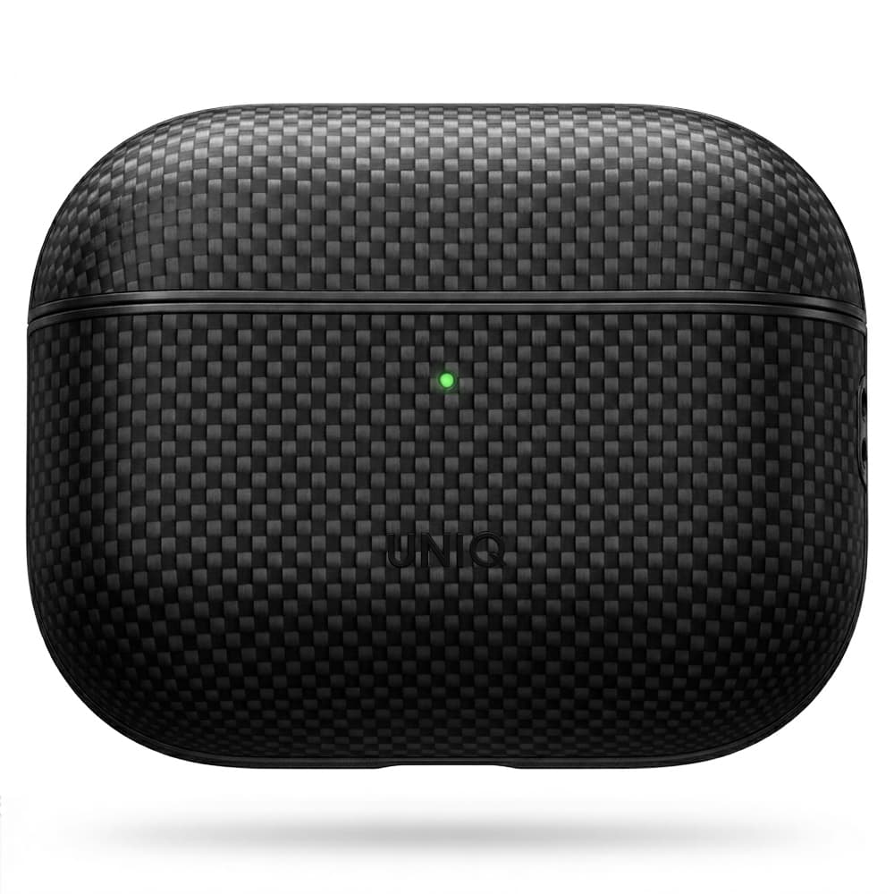 Pouzdro na sluchátka UNIQ - Keva Prime Series - AirPods Pro 3 - černé - náhled 2