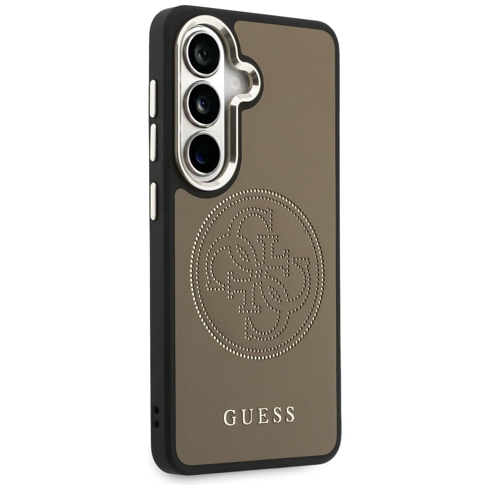 Kryt Guess - Perforated Logo MagSafe (GUHMS26S5PG4SRGW) - Samsung Galaxy S26 Hnědý - náhled 2