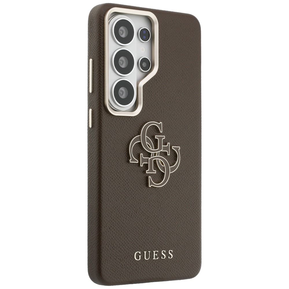 Kryt Guess - Grained Big 4G Metal Logo (GUHCS26L5PS4RGGW) - Samsung Galaxy S26 Ultra Hnědý - náhled 2