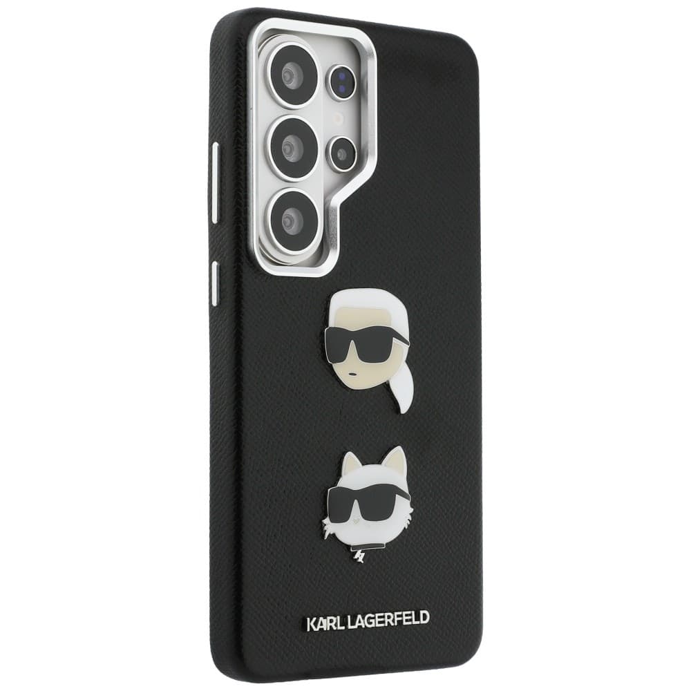 Kryt Karl Lagerfeld - Wrapped Leather Saffiano with K&amp;C Head Pin (KLHCS26LPSFDHPOK) - Samsung Galaxy S26 Ultra Černý - náhled 2