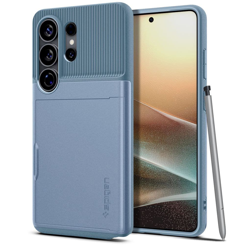 Kryt Spigen Slim Armor CS pro Samsung Galaxy S26 Ultra světle modrý - náhled 2