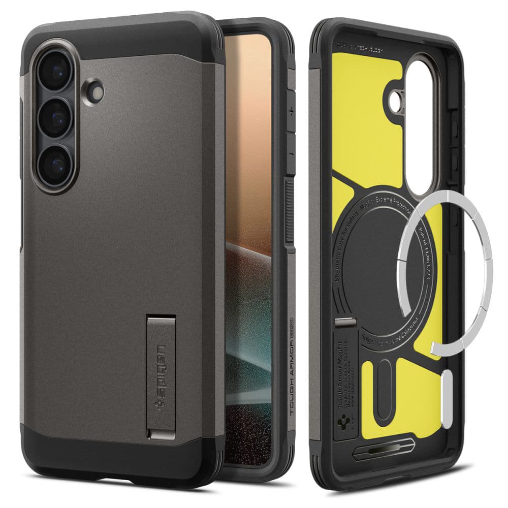 Kryt Spigen Tough Armor MagSafe (ACS10739) - Samsung Galaxy S26 Kovově šedý - náhled 2