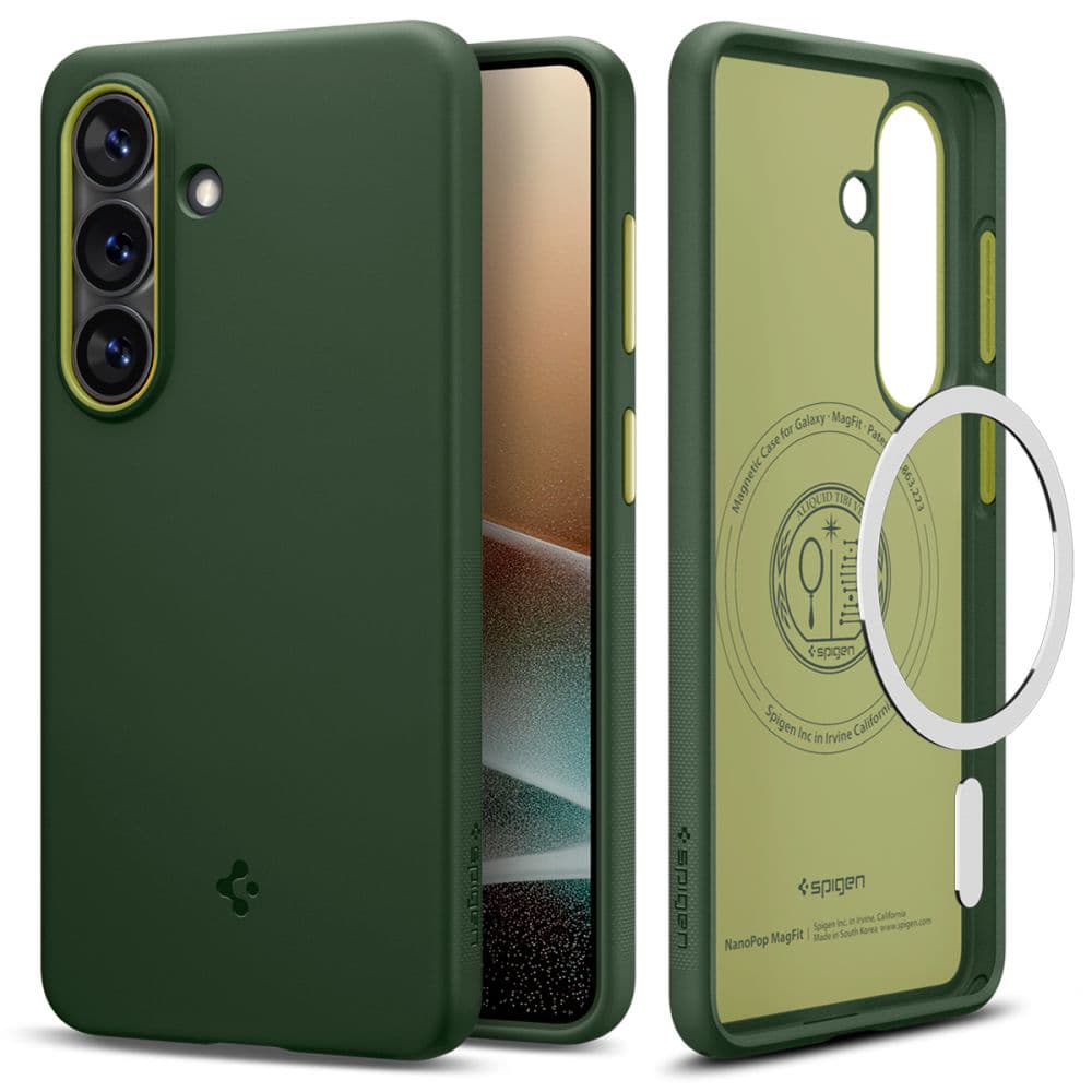 Kryt Spigen - Caseology Nano Pop MagSafe (ACS11067) - Samsung Galaxy S26 avokádově zelený - náhled 2