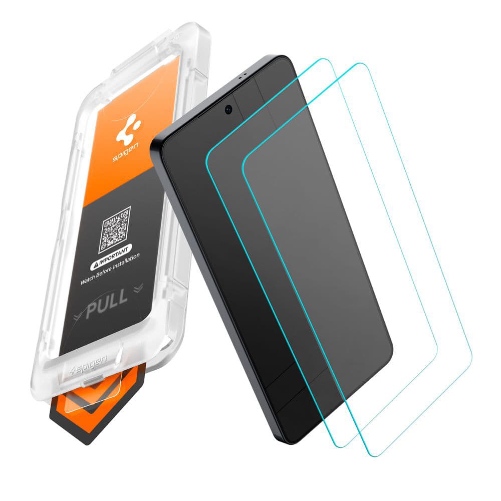 Tvrzené sklo Spigen - (2 pack) Glas.tR EZ-FIT Pro HD (AGL11095) - Samsung Galaxy S26 čiré - náhled 2