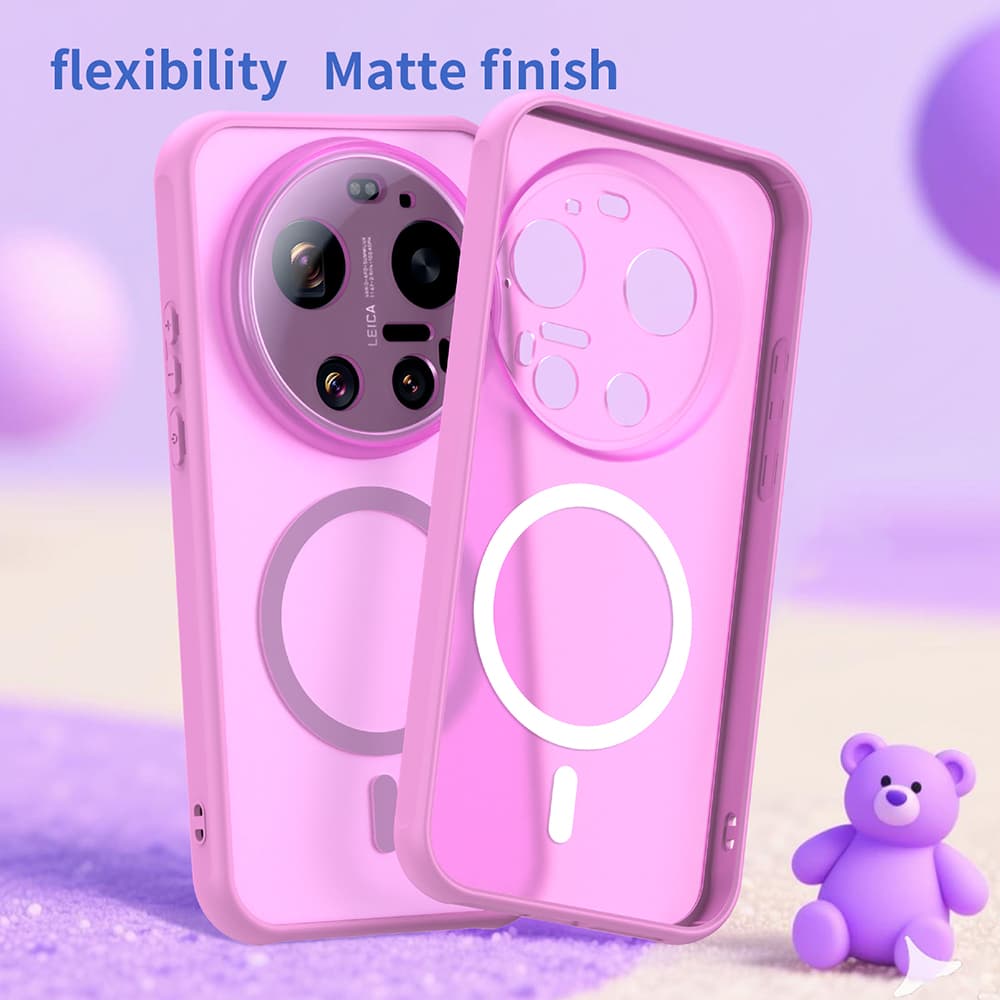 Kryt Techsuit HaloFrost II MagSafe pro Xiaomi 17 Ultra růžový - náhled 2