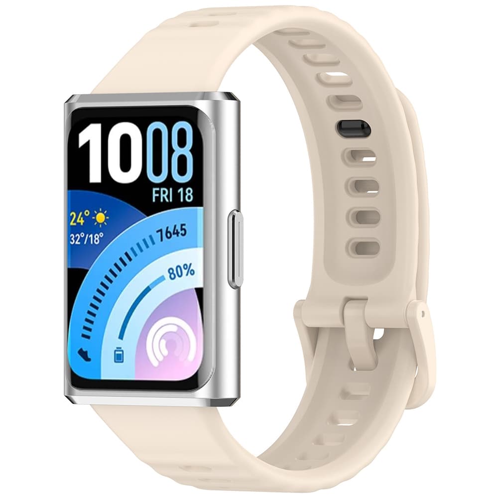 Řemínek Techsuit Watchband pro Huawei Band 11 a Band 11 Pro krémový - náhled 2