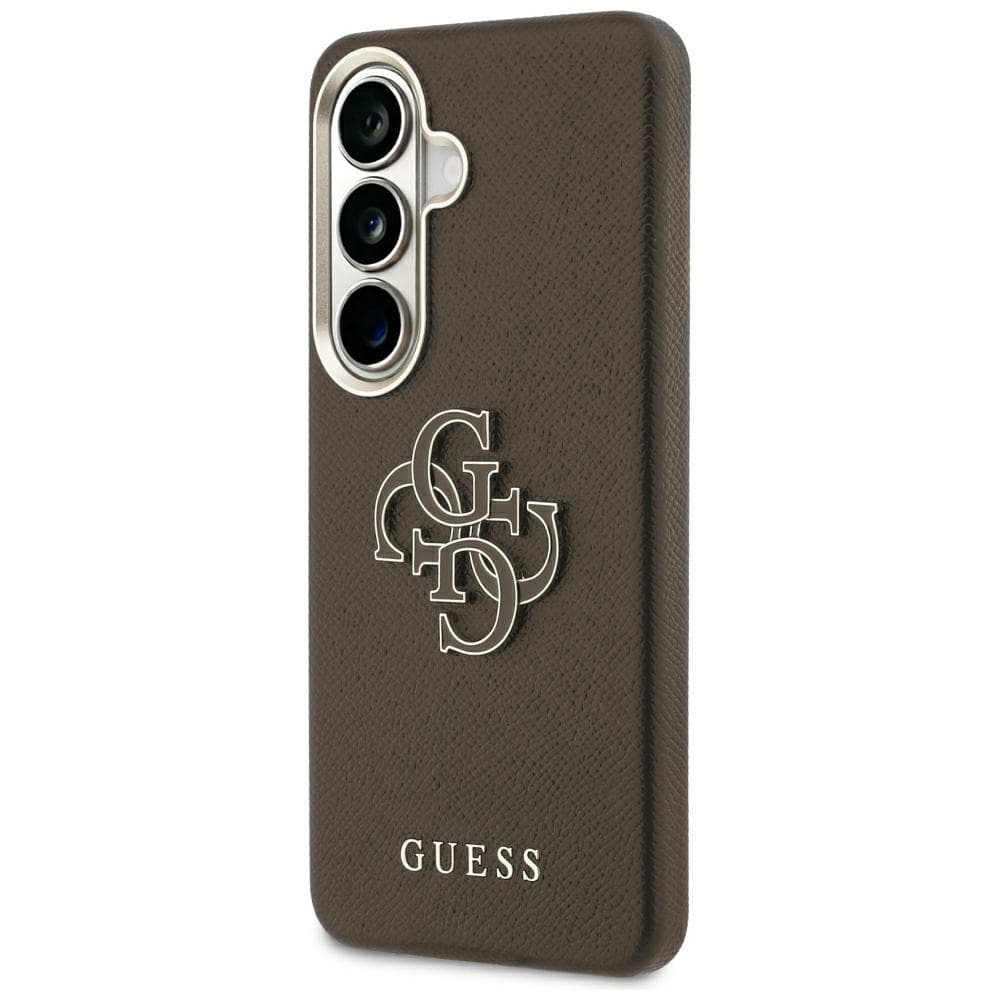 Kryt Guess Grained Big 4G Metal Logo Samsung Galaxy S26 Plus hnědý - náhled 2