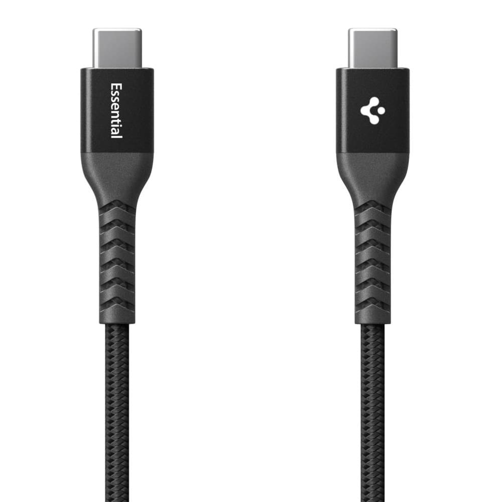 Kabel Spigen Essential EB10010CCA Type C na Type C 100W černý - náhled 2