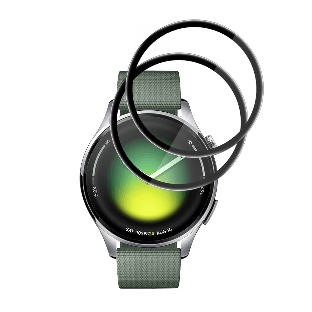 Ochranná fólie Techsuit Nano Flex 2 pack Xiaomi Watch 5 47mm černá - náhled 2