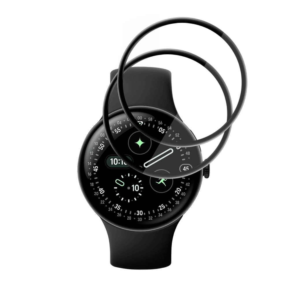 Fólie Techsuit Nano Flex (2 pack) Google Pixel Watch 4 45mm černá - náhled 2