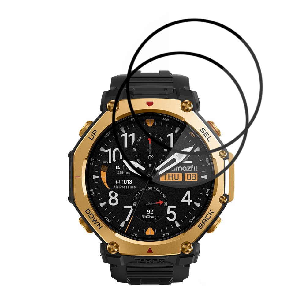Fólie Techsuit Nano Flex (2 pack) Amazfit T-Rex 3 Pro 48mm černá - náhled 2