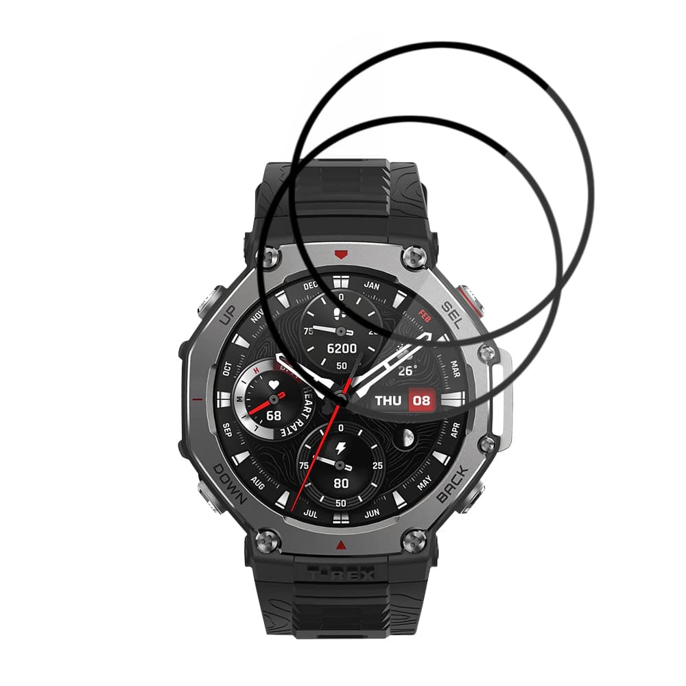 Fólie Techsuit Nano Flex (2 pack) Amazfit T-Rex 3 černá - náhled 2