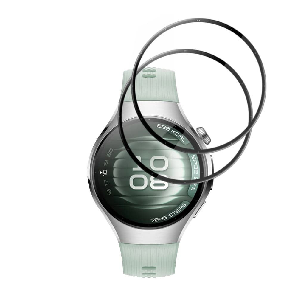 Ochranná fólie Techsuit Nano Flex (2 ks) na Huawei Watch 5 42mm černá - náhled 2