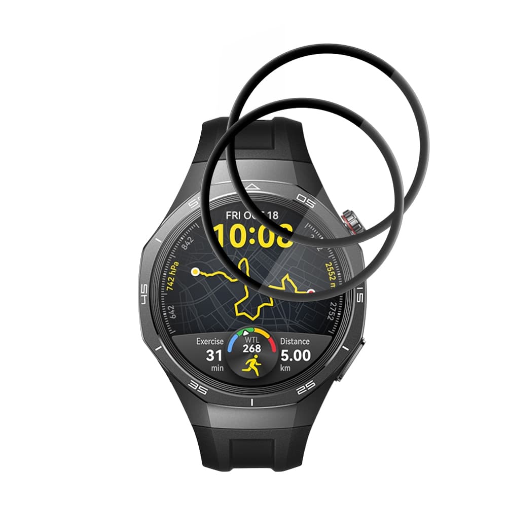 Ochranná fólie Techsuit Nano Flex (2 ks) na Huawei Watch GT 5 Pro 46mm černá - náhled 2