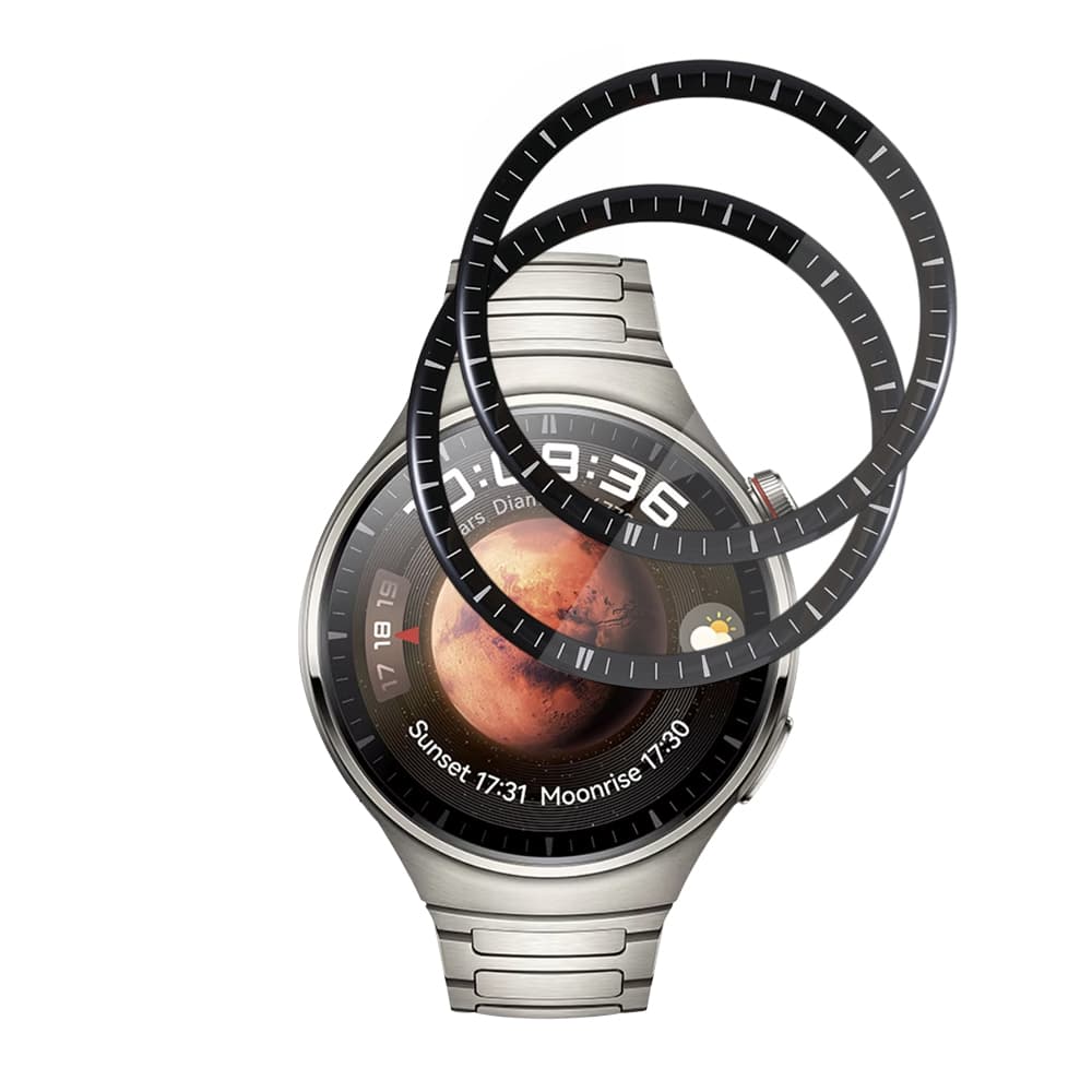 Ochranná fólie Techsuit Nano Flex (2 ks) na Huawei Watch 4 Pro černá - náhled 2