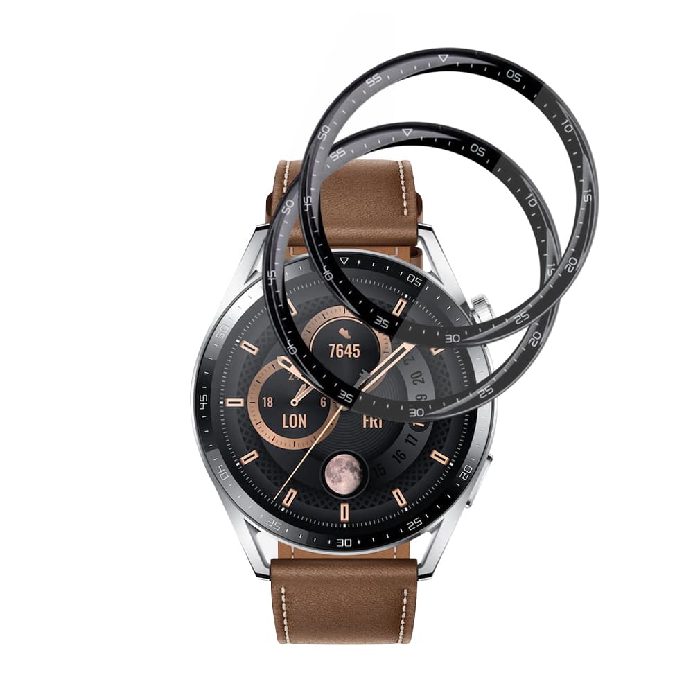 Ochranná fólie Techsuit Nano Flex (2 ks) na Huawei Watch GT 3 46mm černá - náhled 2