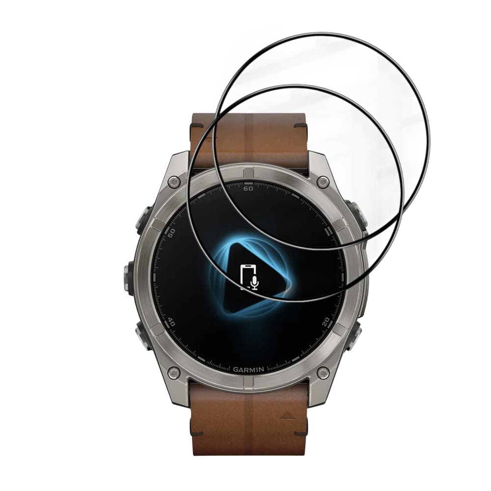 Ochranná fólie Techsuit Nano Flex (2 ks) na Garmin Fenix 8 / Fenix 8 Pro 51mm černá - náhled 2
