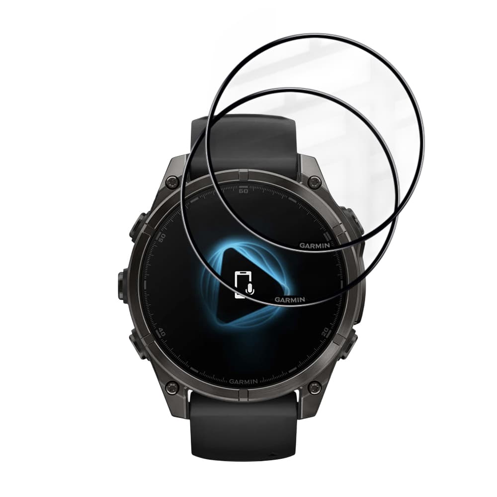 Ochranná fólie Techsuit Nano Flex (2 ks) na Garmin Fenix 8 / Fenix 8 Pro 47mm černá - náhled 2