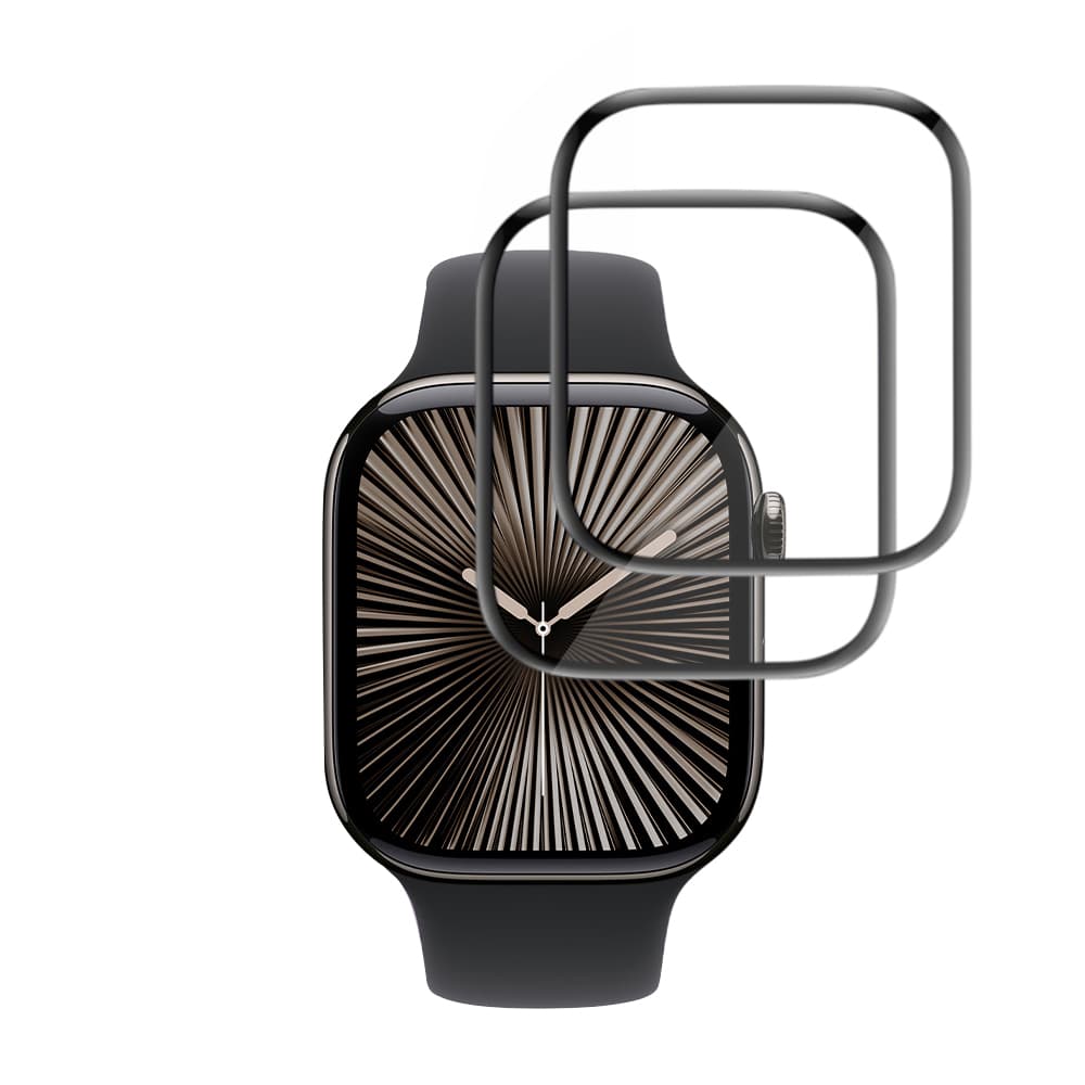 Fólie Techsuit Nano Flex (2 pack) Apple Watch 10 42mm / 11 42mm černá - náhled 2