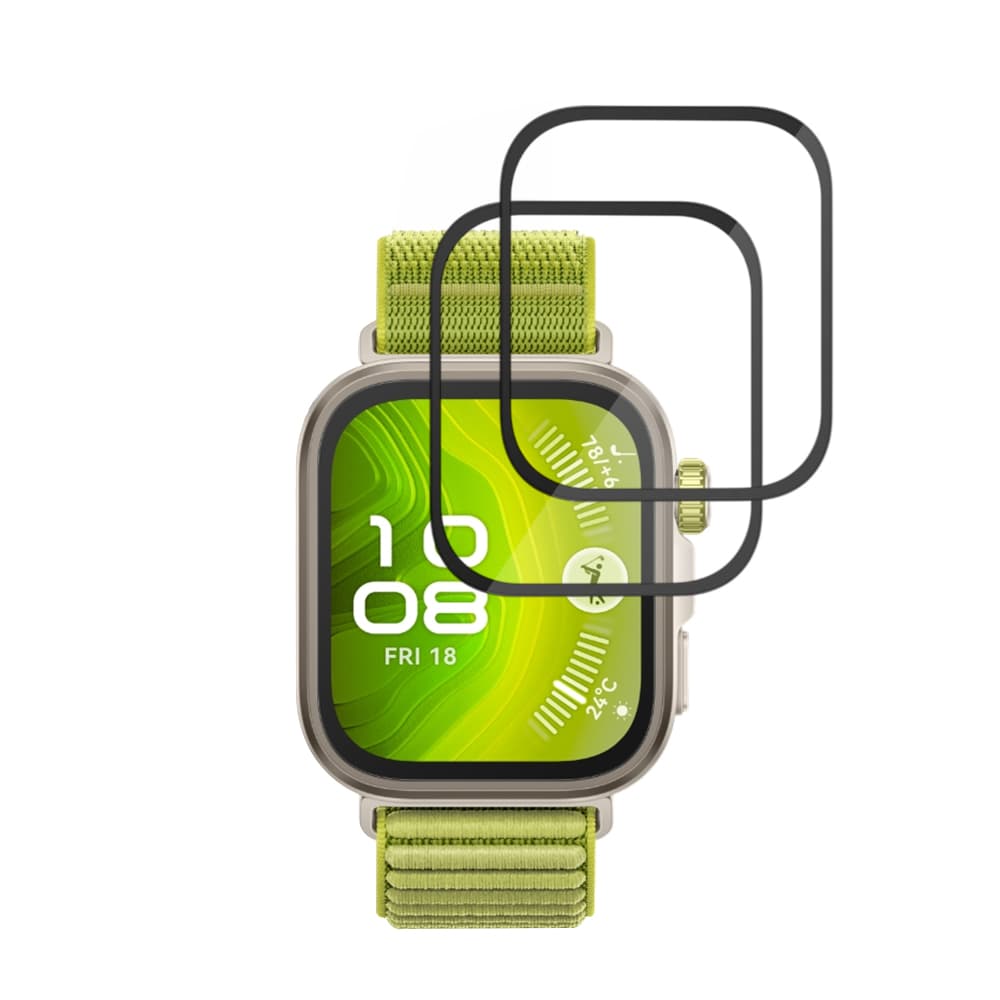 Fólie Techsuit Nano Flex (2 pack) Huawei Watch Fit 4 Pro černá - náhled 2