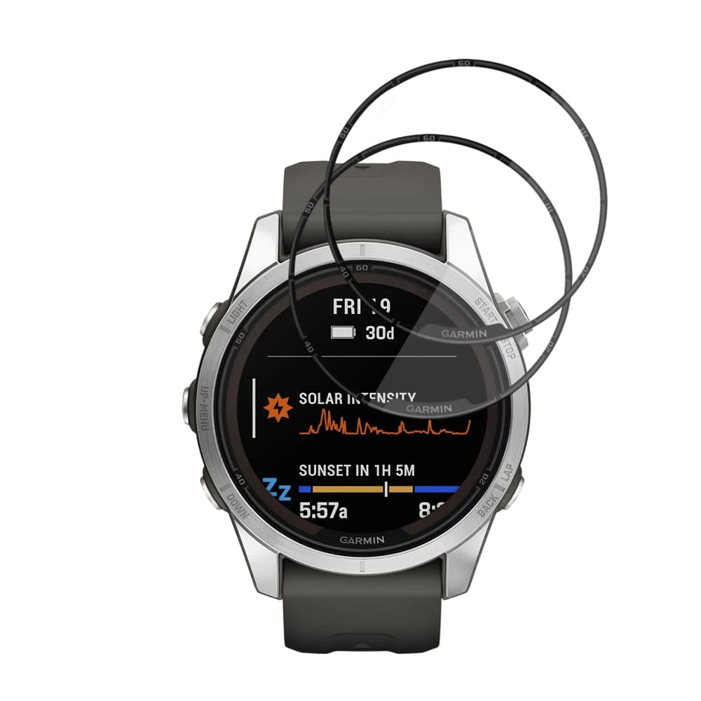 Ochranná fólie Techsuit Nano Flex (2 kusy) pro Garmin Fenix 7S Pro Solar černá - náhled 2