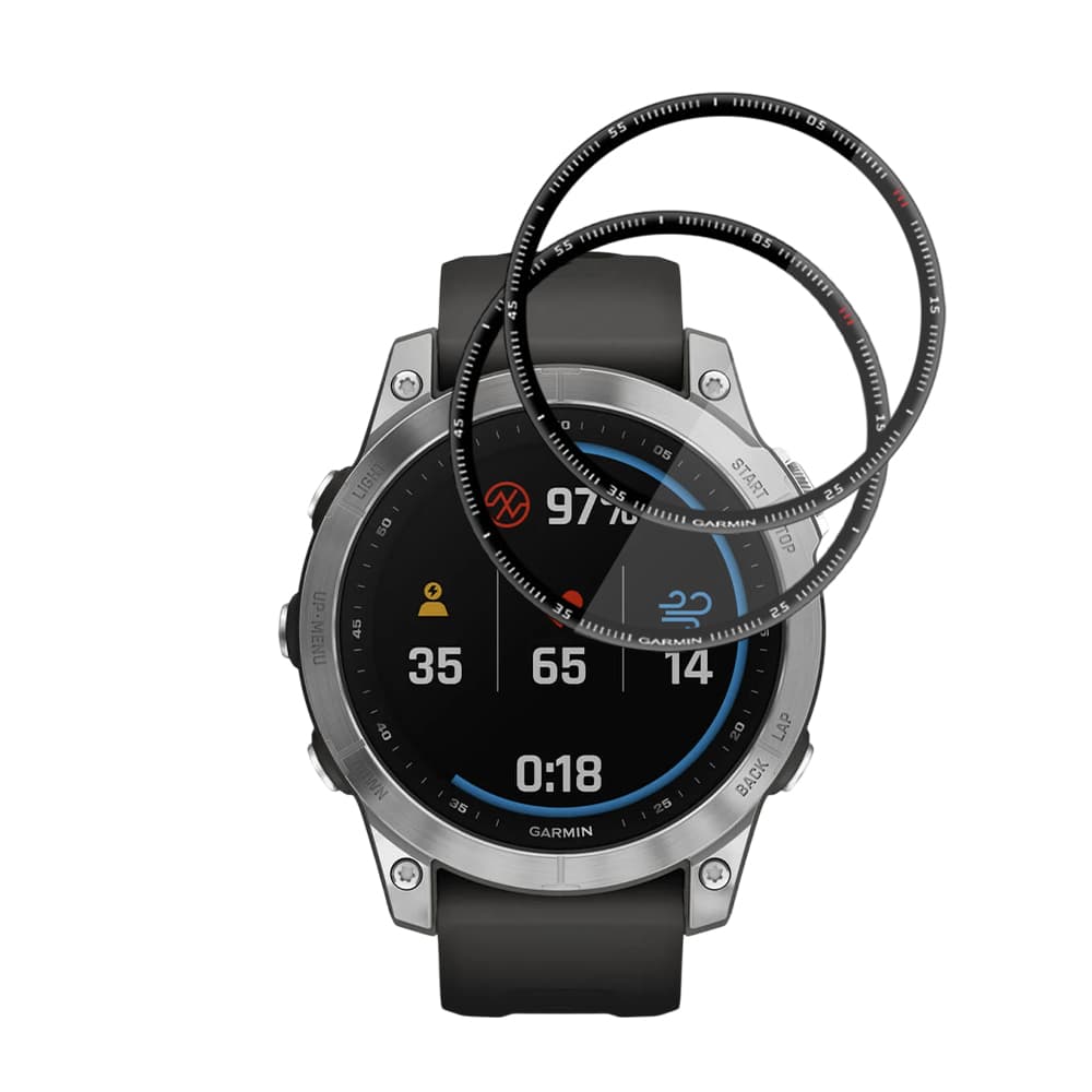 Ochranná fólie Techsuit Nano Flex (2 ks) na Garmin Fenix 7 černá - náhled 2