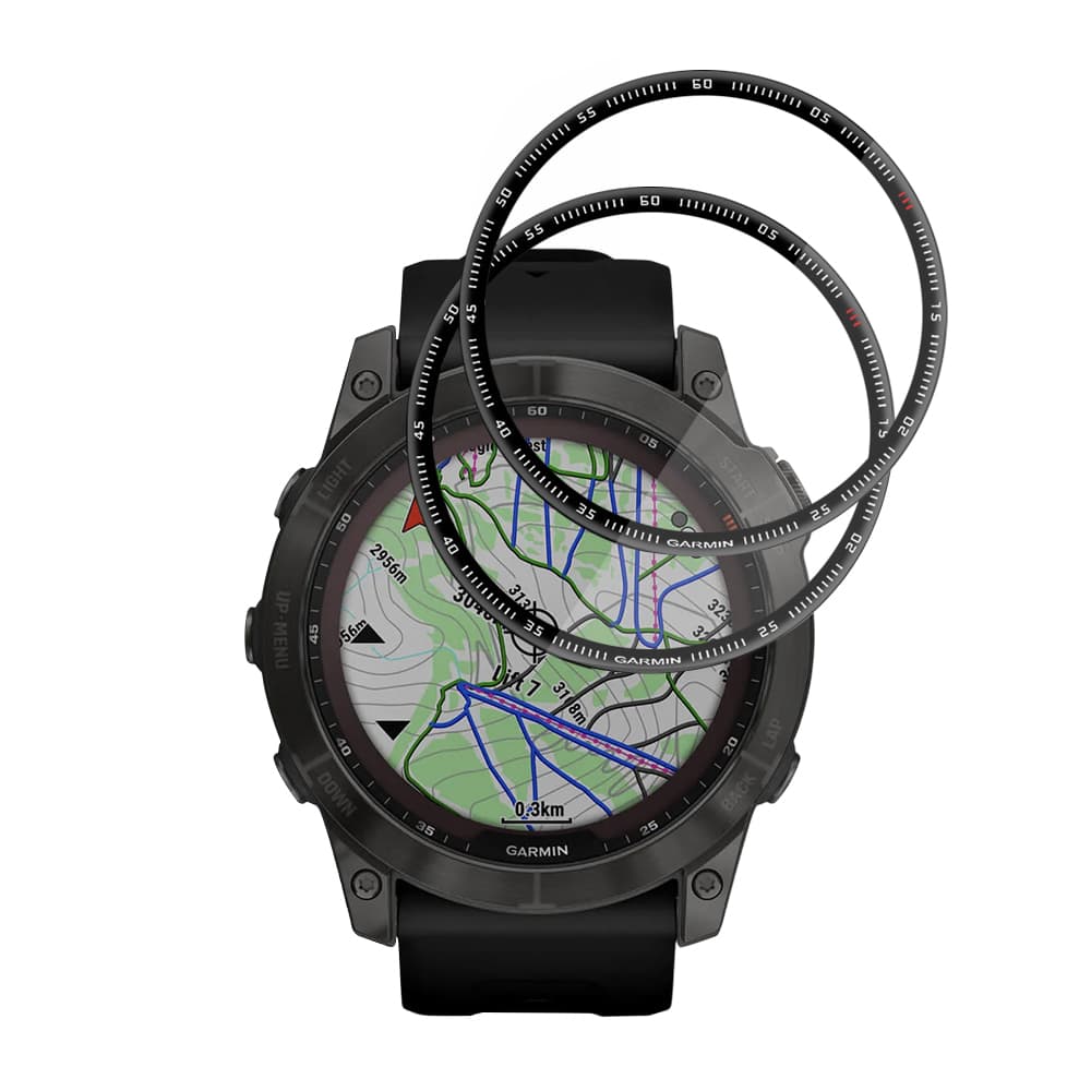 Ochranná fólie Techsuit Nano Flex (2 ks) na Garmin Fenix 7X černá - náhled 2
