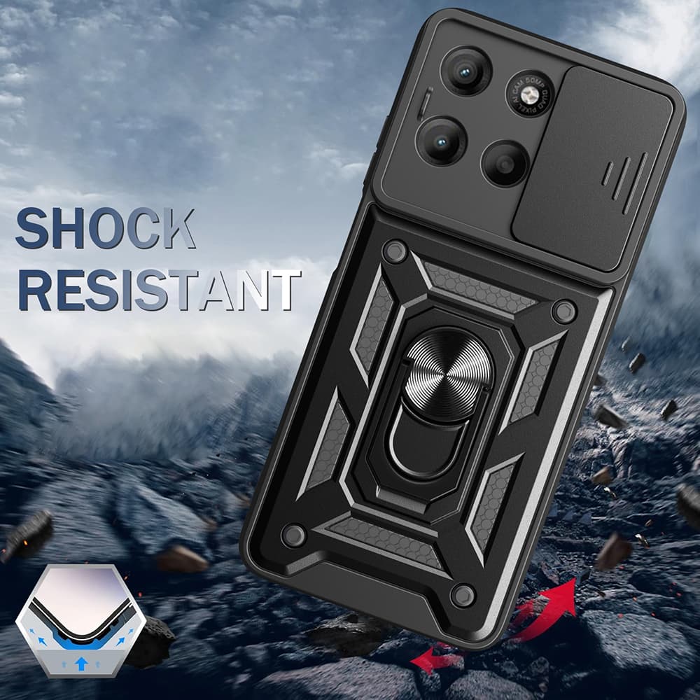 Kryt Techsuit CamShield Series pro Motorola Moto G77 / G67 černý - náhled 2