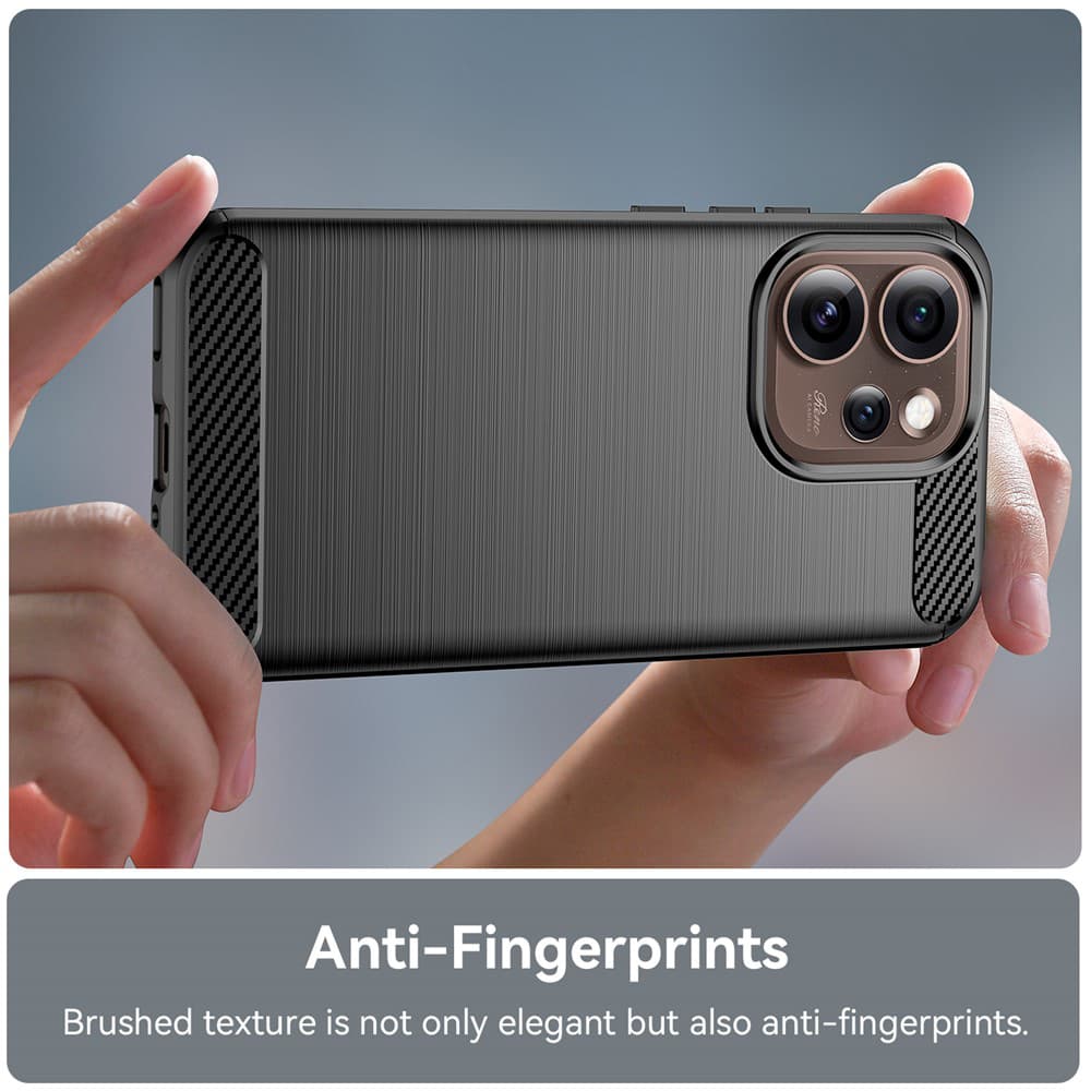 Kryt Techsuit Carbon Silicone pro Oppo Reno15 Pro Max černý - náhled 2