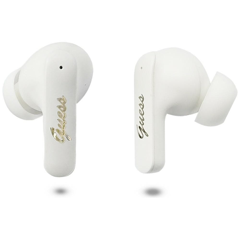 Bezdrátová sluchátka Guess Script Metal Logo (GUTWSX45PGSH) bílá - náhled 2