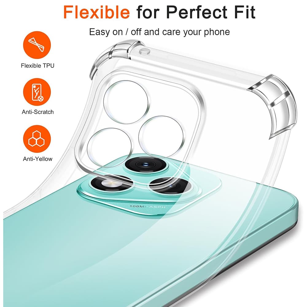 Kryt Techsuit Shockproof Clear Silicone pro Honor 600 Lite průhledný - náhled 2