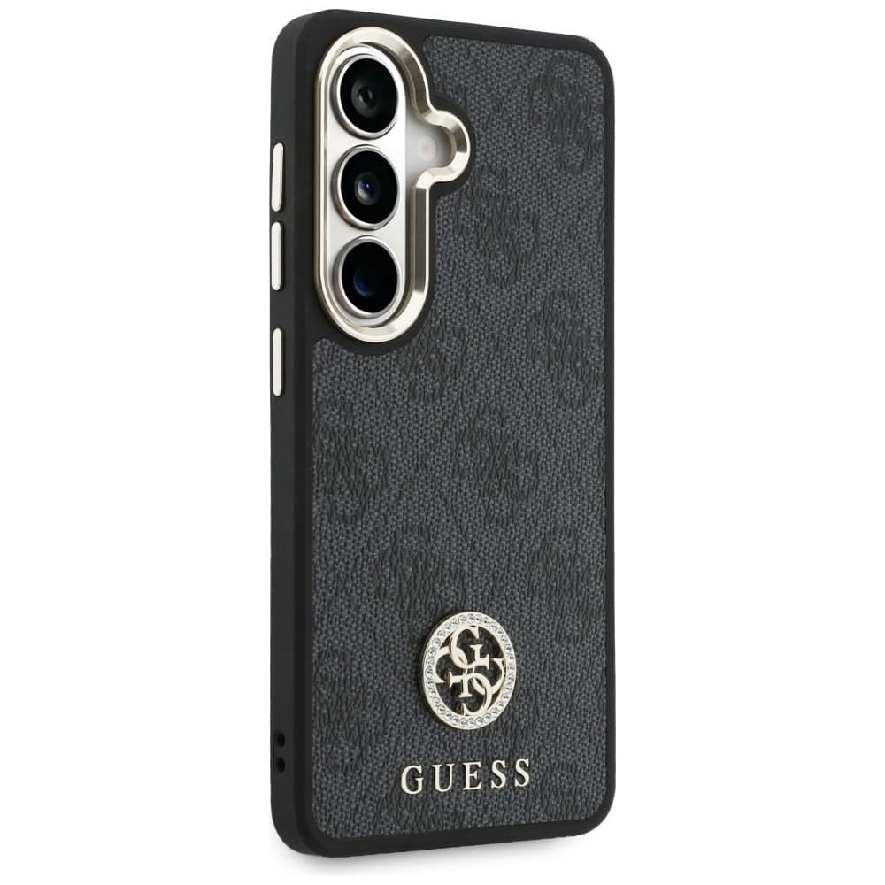 Kryt Guess - 4G Big Rhinestone Triangle Strap (GUHMS26SP4G4DCSK) - Samsung Galaxy S26 - černý - náhled 2