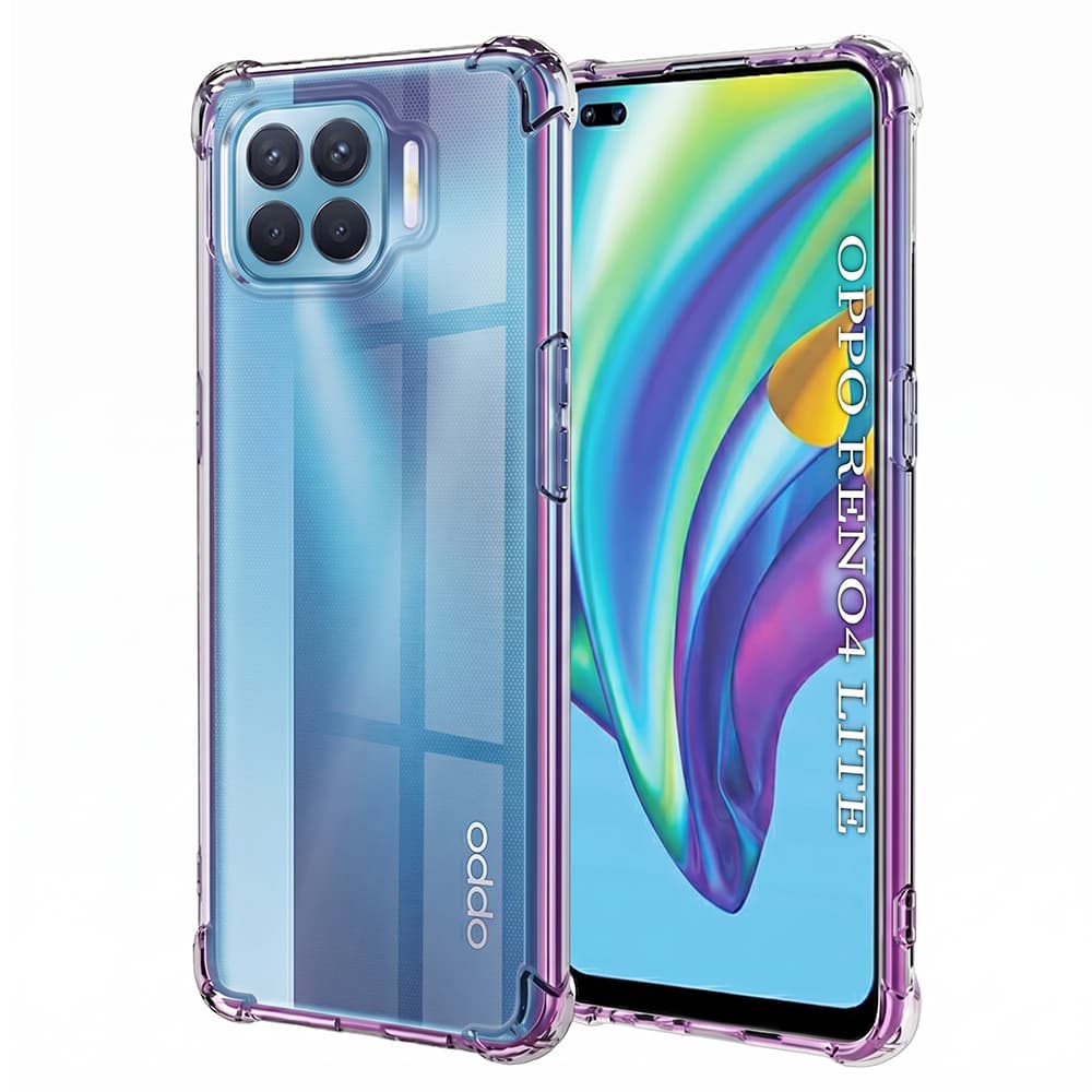 Techsuit Nárazuvzdorný Průhledný Silikon Oppo Reno4 Lite - náhled 2