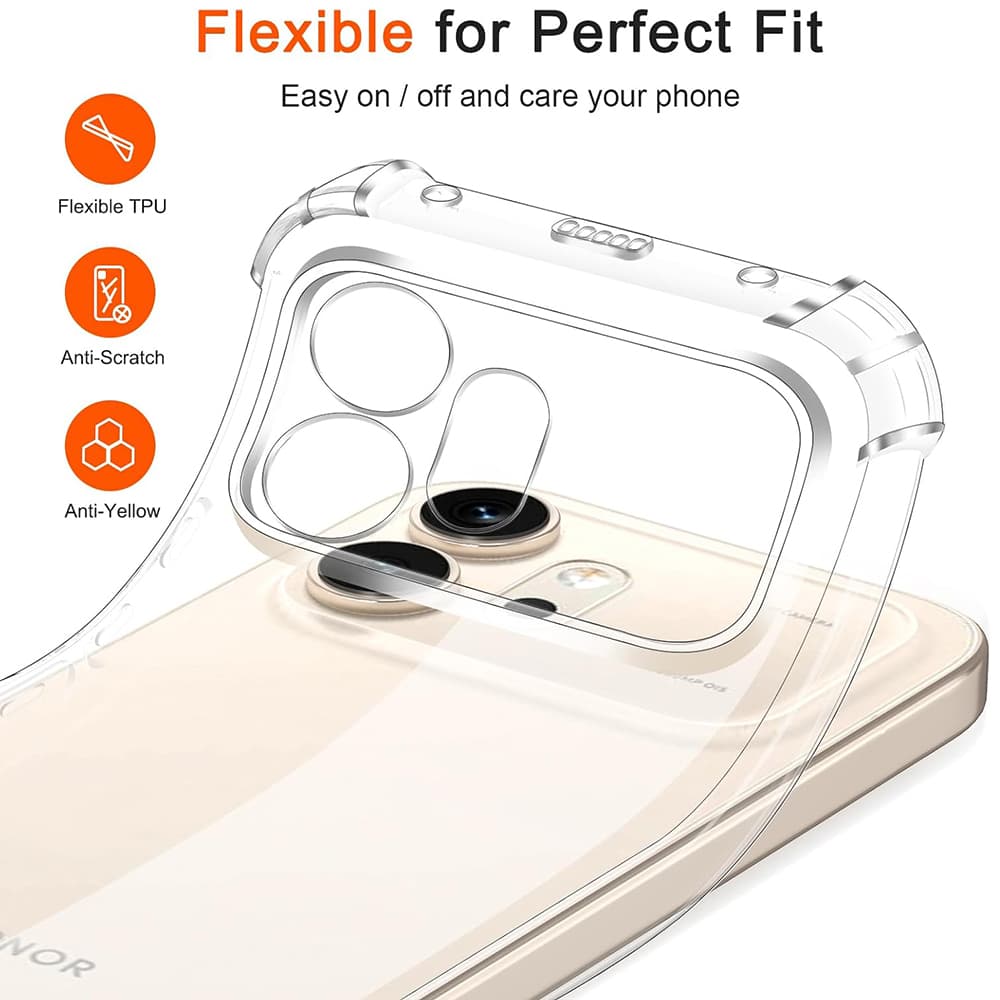 Kryt Techsuit Shockproof Clear Silicone pro Honor 600 průhledný - náhled 2