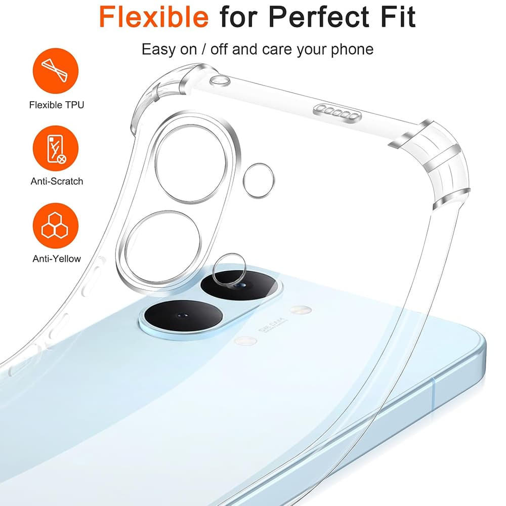Kryt Techsuit Shockproof Clear Silicone pro Xiaomi Poco X8 Pro Max průhledný - náhled 2