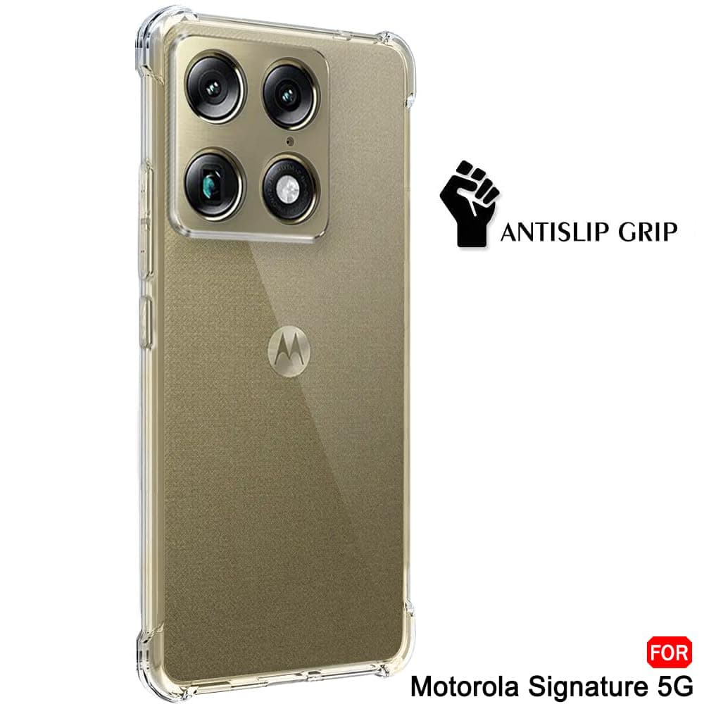 Průhledný kryt Techsuit Shockproof Clear Silicone pro Motorola Signature čirý - náhled 2