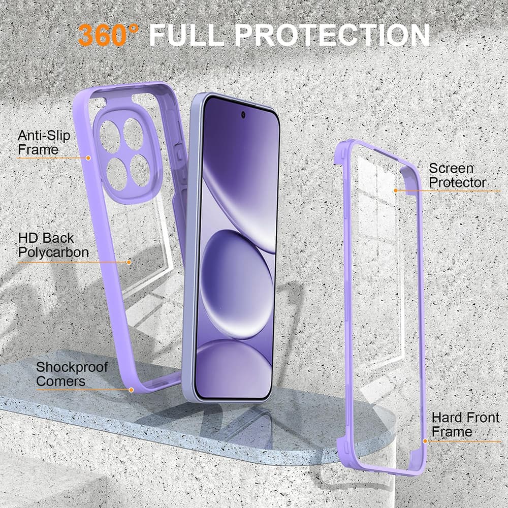 Ochranný set Techsuit ColorVerse 360 Series pro Honor 600 Lite fialový - náhled 2