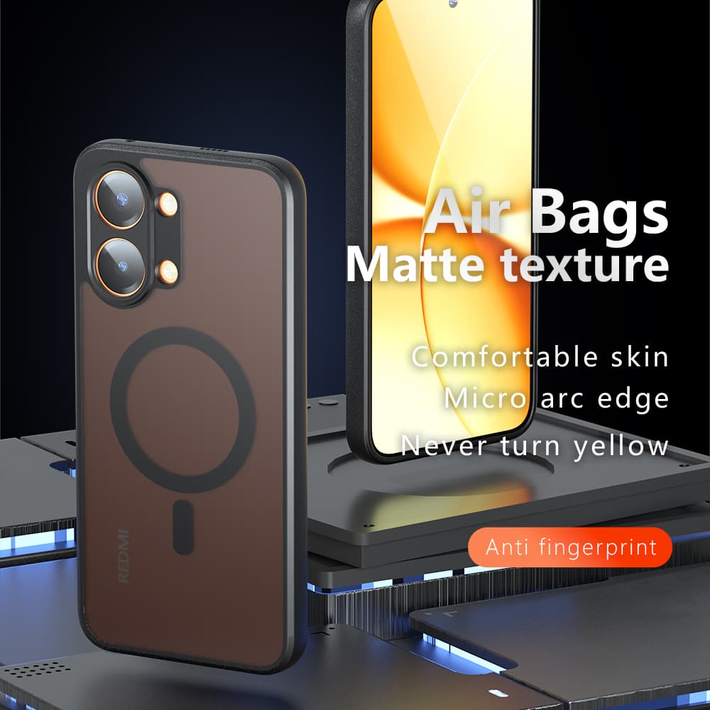 Kryt Techsuit PureFrost MagSafe pro Oppo A6x 4G / A6x 5G / A6k 4G černý - náhled 2