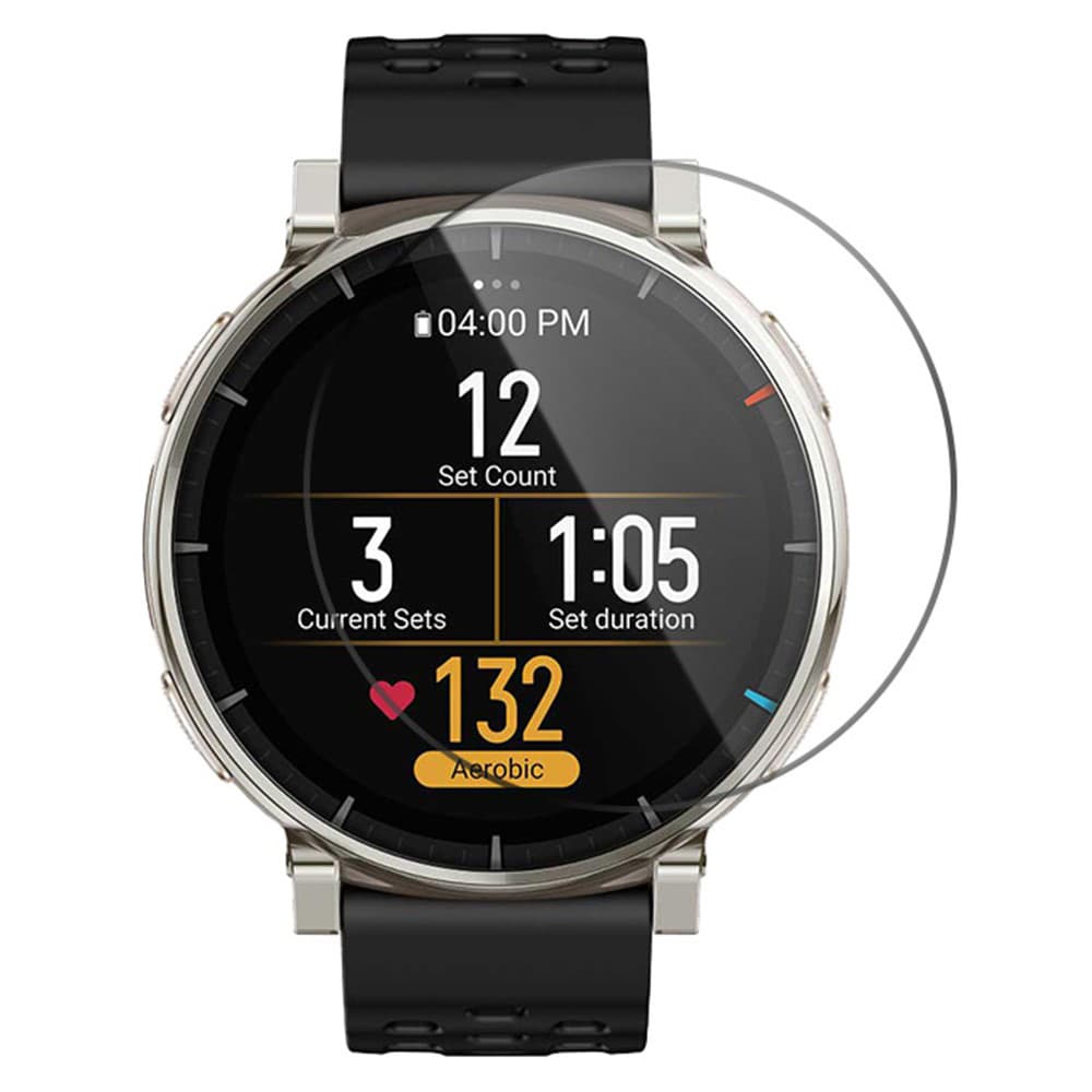 Ochranná fólie Techsuit - Nano Flex (2 pack) - Amazfit Active 3 Premium - černá - náhled 2