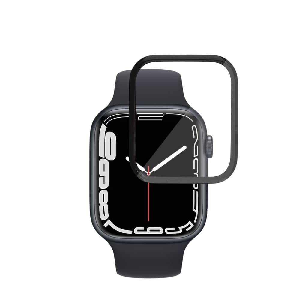 Ochranná fólie Techsuit - Nano Flex (2 pack) - Apple Watch 7 / 8 / 9 41mm - černá - náhled 2
