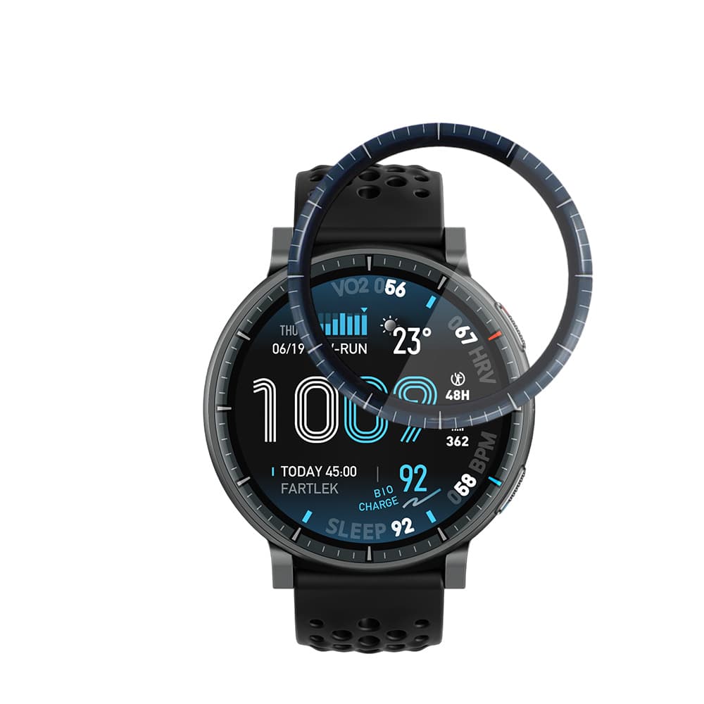 Ochranná fólie Techsuit - Nano Flex (2 pack) - Amazfit Active Max - černá - náhled 2