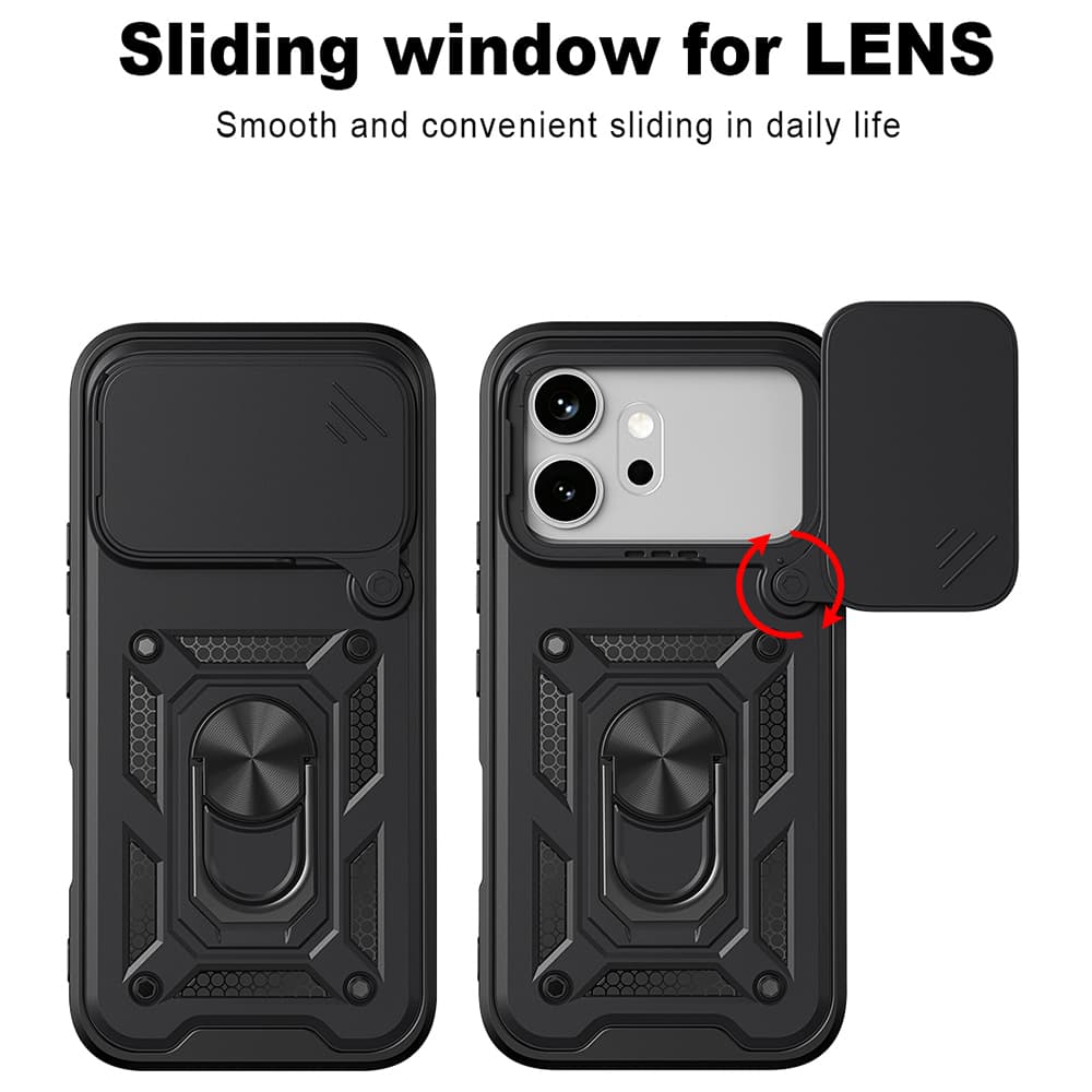 Kryt Techsuit CamShield Series Honor 600 a 600 Pro černý - náhled 2