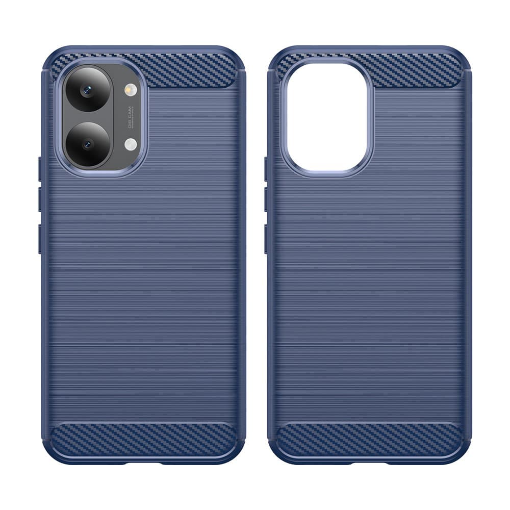 Kryt Techsuit Carbon Silicone Xiaomi Poco X8 Pro Max modrý - náhled 2